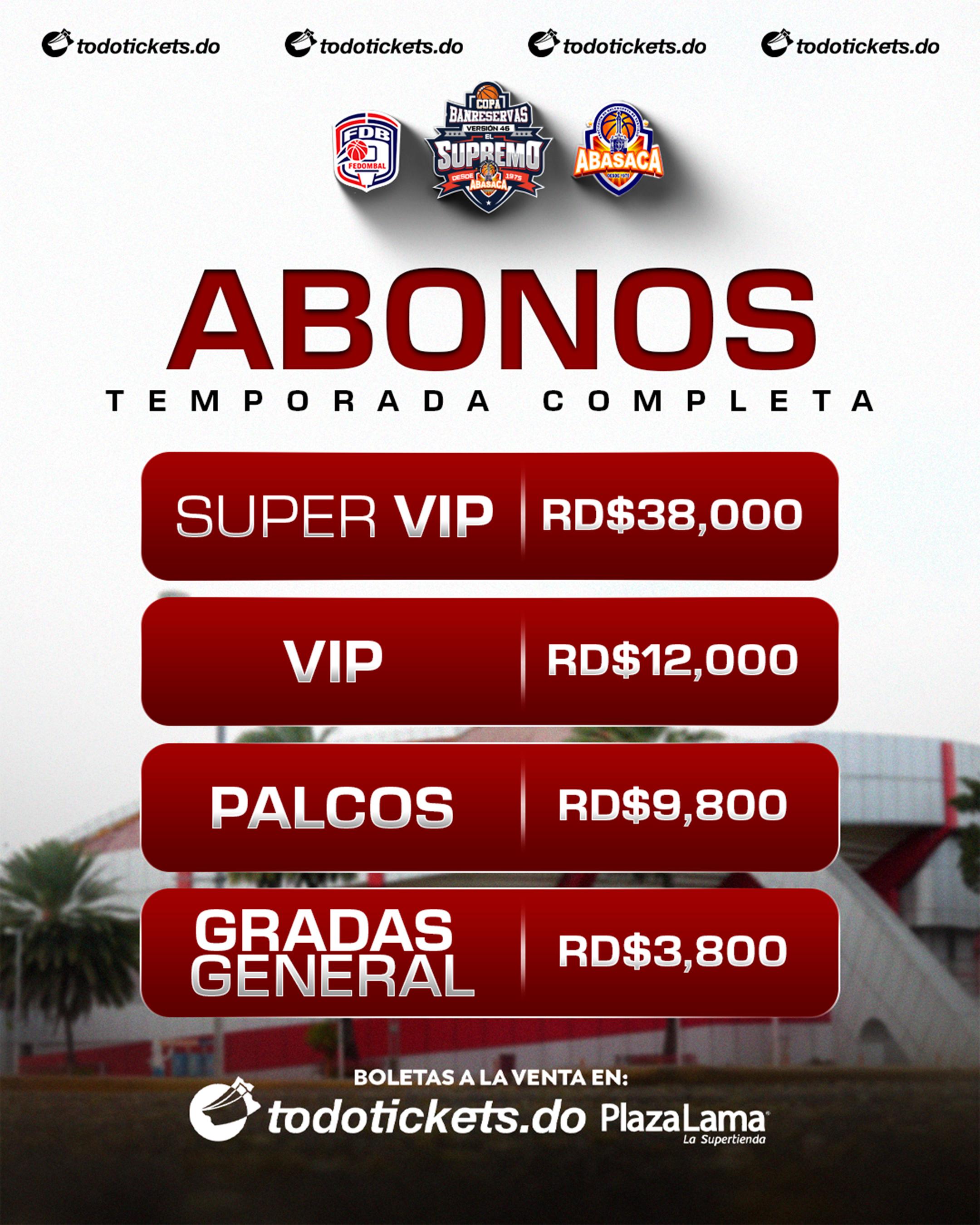 Anuncian los precios de los abonos y boletas del Torneo de Baloncesto Superior “El Supremo” de Santiago