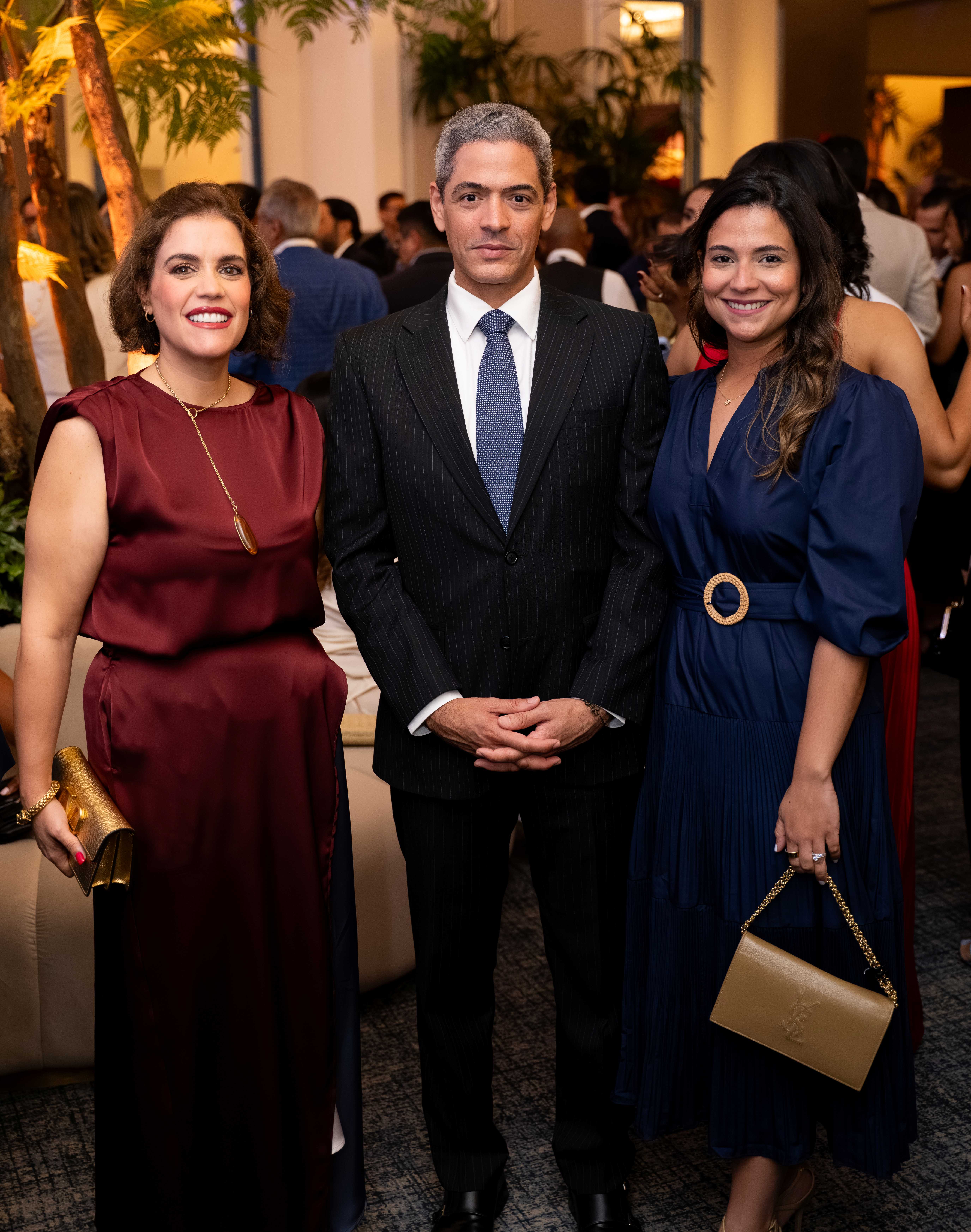 María Amelia Antuña, Santiago Reinoso y Cristina Marcos