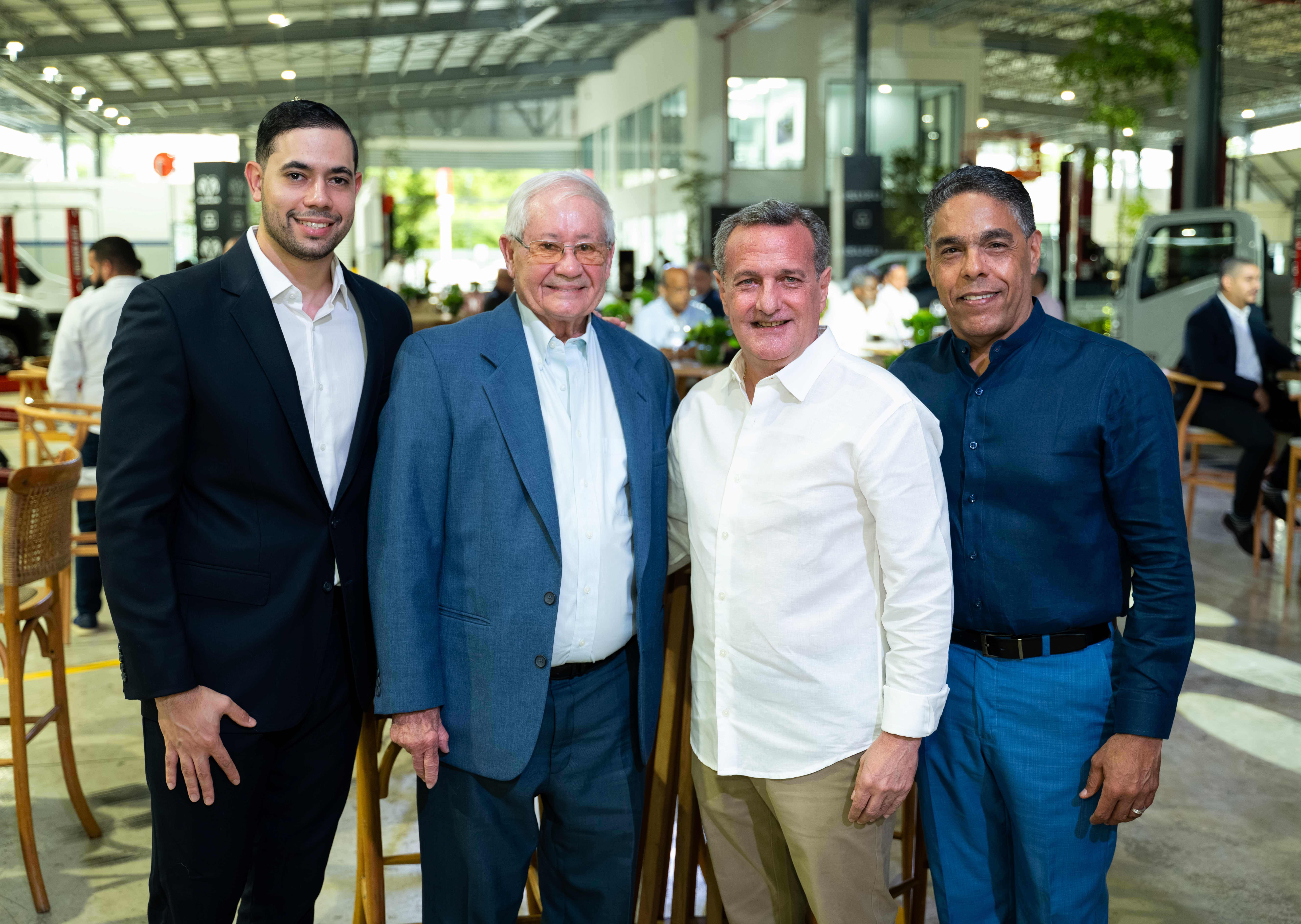 Sebastián de León, Juan de León, Domingo Antuña y Franklin Marte