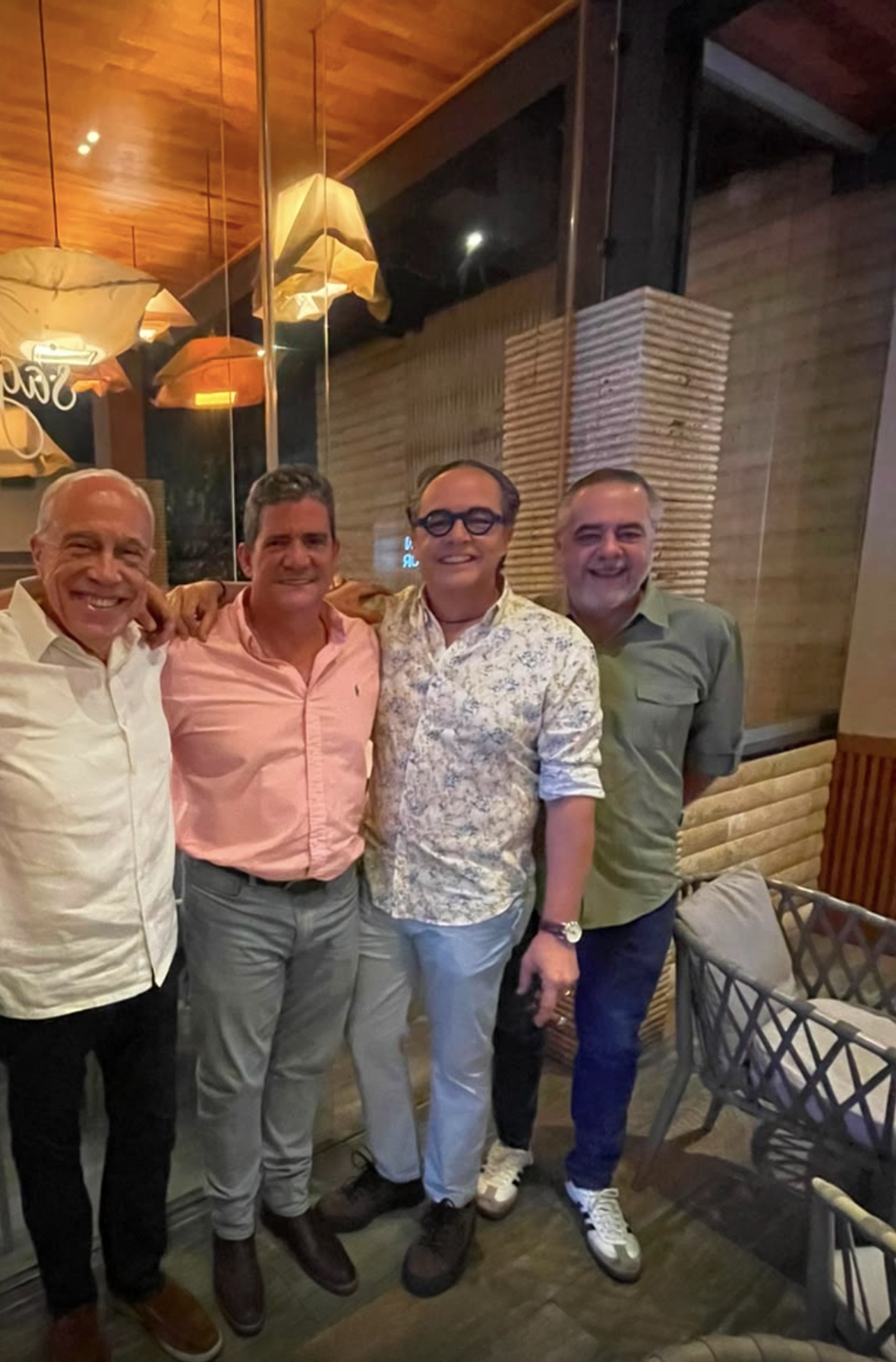 Gustavo Díaz, José María González, Bolivar Díaz y Eduardo Hilbrink